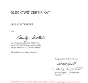 Zertifikat vom Juwelier Weirather in Hohenems