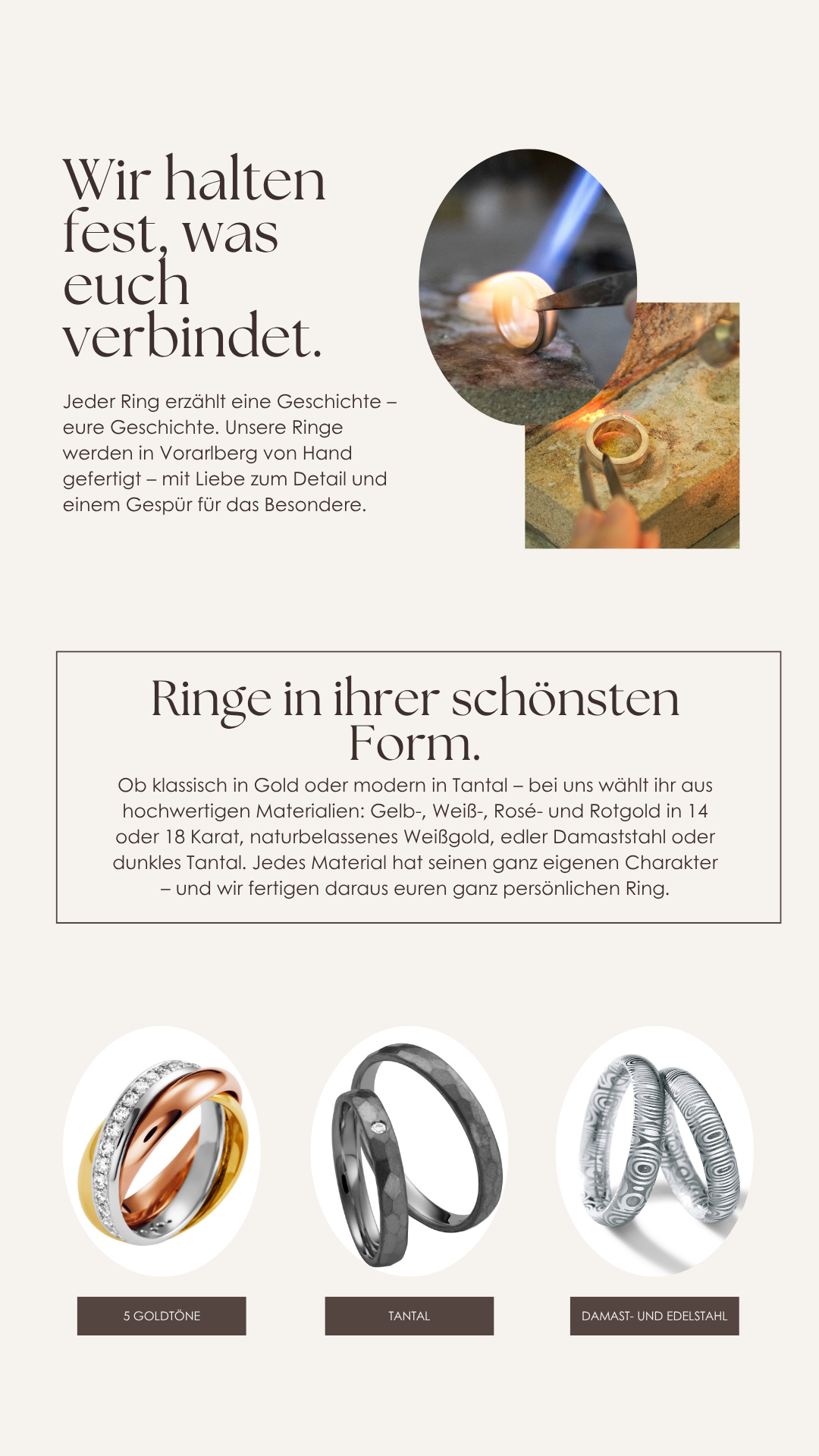 12 Eheringe bei Juwelier Weirather in Hohenems Hochzeitslounge