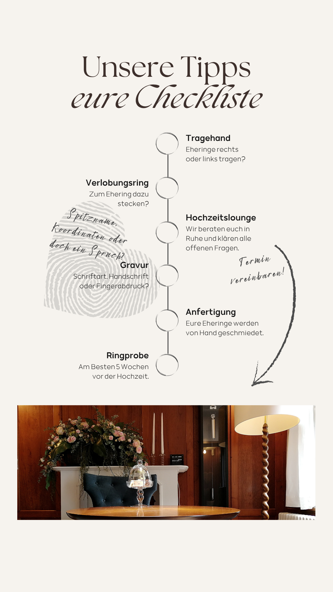 13 Eheringe bei Juwelier Weirather in Hohenems Hochzeitslounge