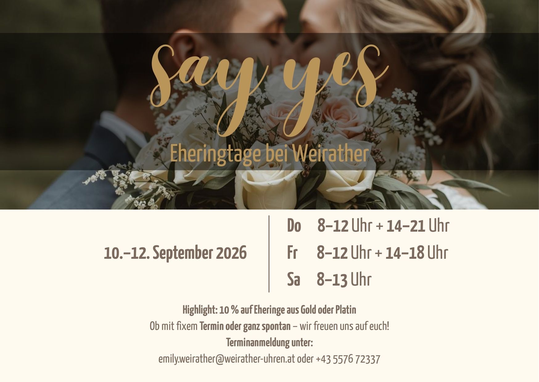 Eheringe bei Juwelier Weirather in Hohenems